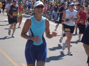 100 yards from the finish line