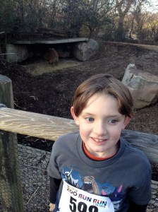 Some kind of a red-haired pig or something - neither one of us could remember the name of this cutie