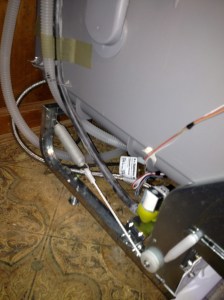 ...and here's the base of the dishwasher...