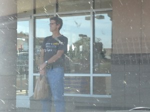 If you are going to panhandle outside starbucks, you might not want to wear this shirt