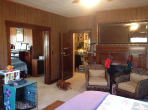 From the other side.  Still dark.