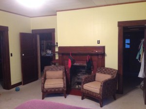 What color do I paint those exposed bricks on the fireplace?