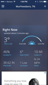 Oh well, good study weather. 