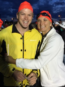 Me and bib number 596. Note stormy sky.